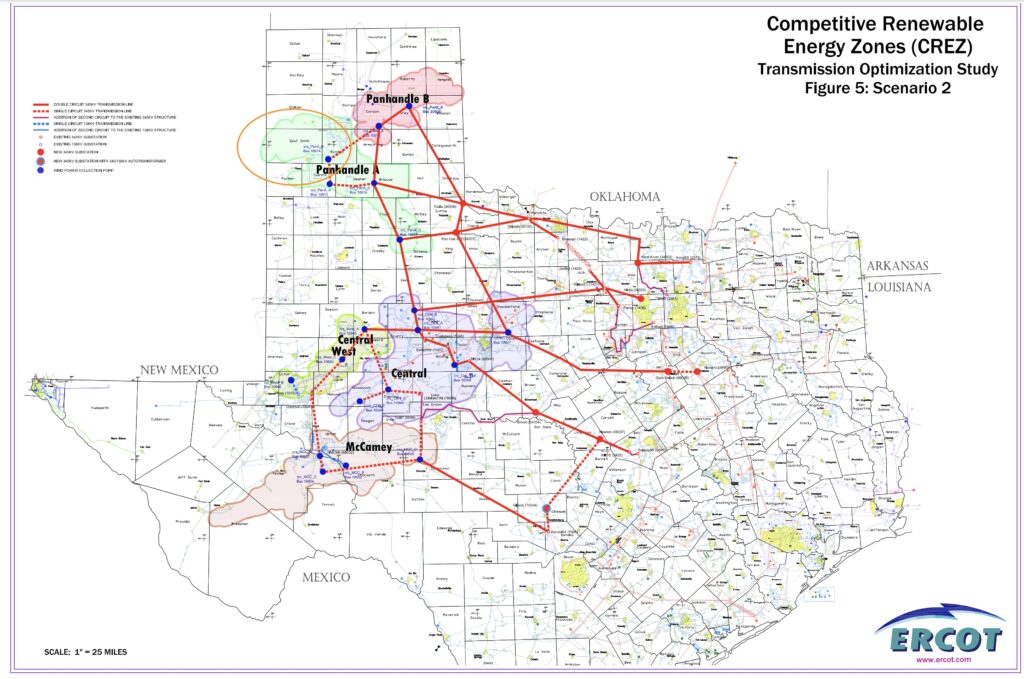 CREZ Texas Map